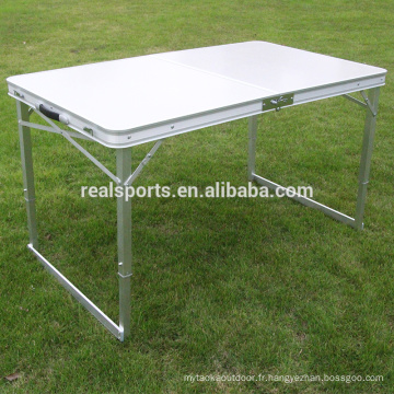 Table pliante portable et ensemble de chaise Table pliante extérieure en aluminium